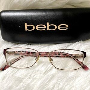 Bebe Eyeglasses Frames Eyewear Pink & Bebe Case